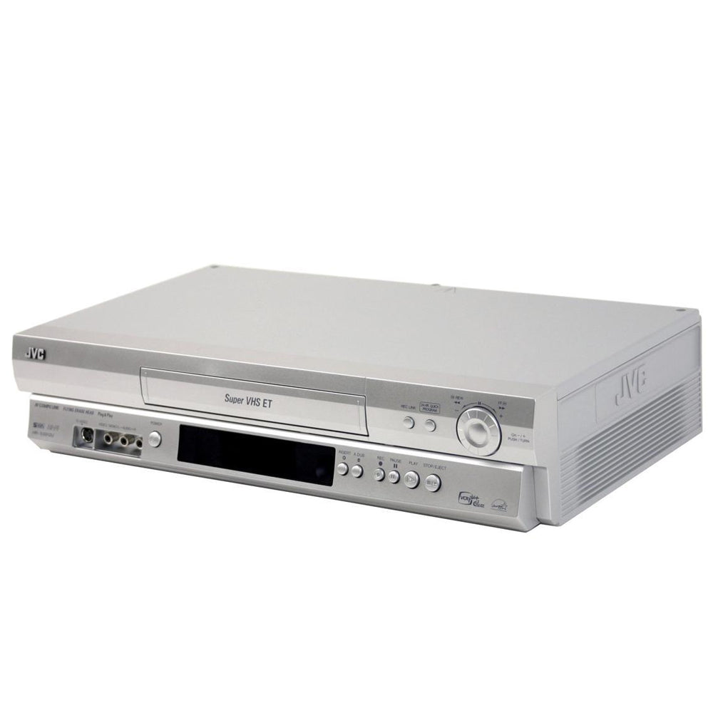 JVC HR-S5912U S-VHS ET VCR Home System Videocassette Recorder with Pro-Cision 19 Micron Heads, Hi-Fi Stereo, Audio & Video Insert Editing, Flying Erase Head