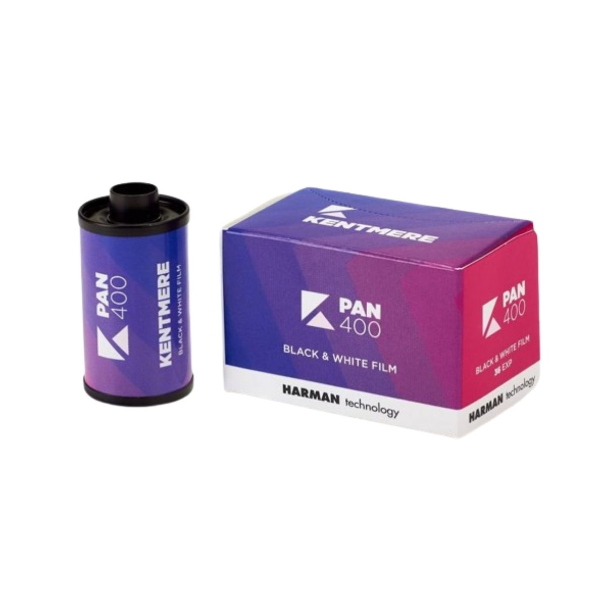 ILFORD Kentmere PAN 400 35mm ISO High Speed Black & White Fine Grain Negative Film with 36 Exposures for Film Camera Photography