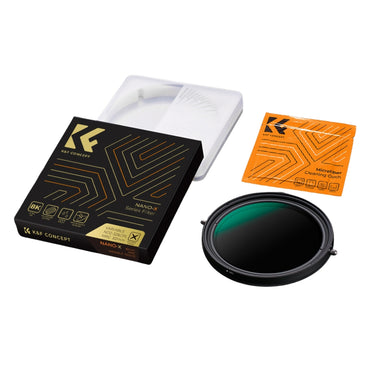 K&F Concept Nano-X 58mm CPL + Variable Fader NDX ND2 to ND32 Variable ND Waterproof Anti-Scratch Green Coated German Optics Lens Filter for Camera DSLR Mirrorless