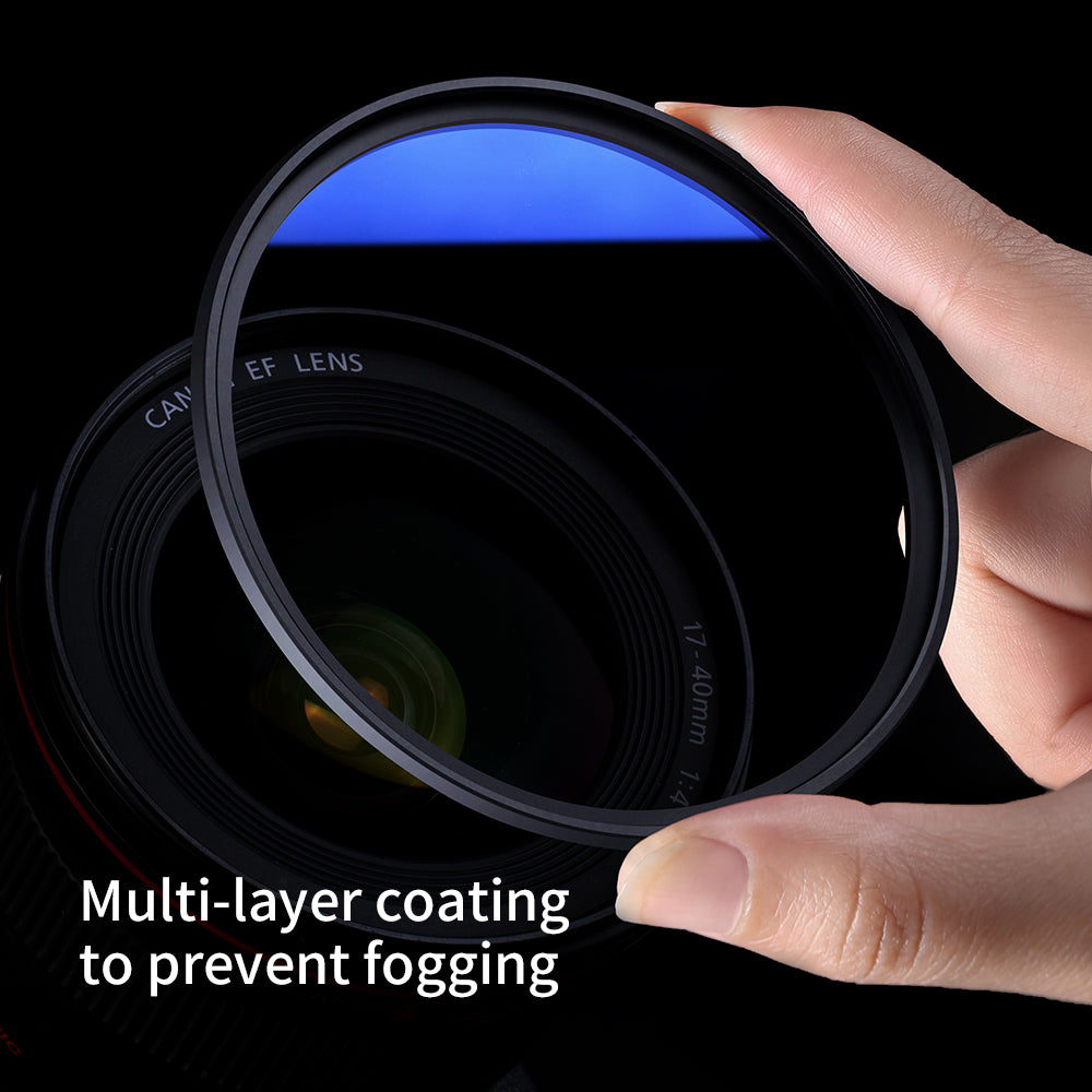 K&F Concept 37mm Classic Series Slim MC Multi-Coated UV Slim Lens Filter Anti-Fungus Blue Coated Japan Optics for Camera DSLR Mirrorless