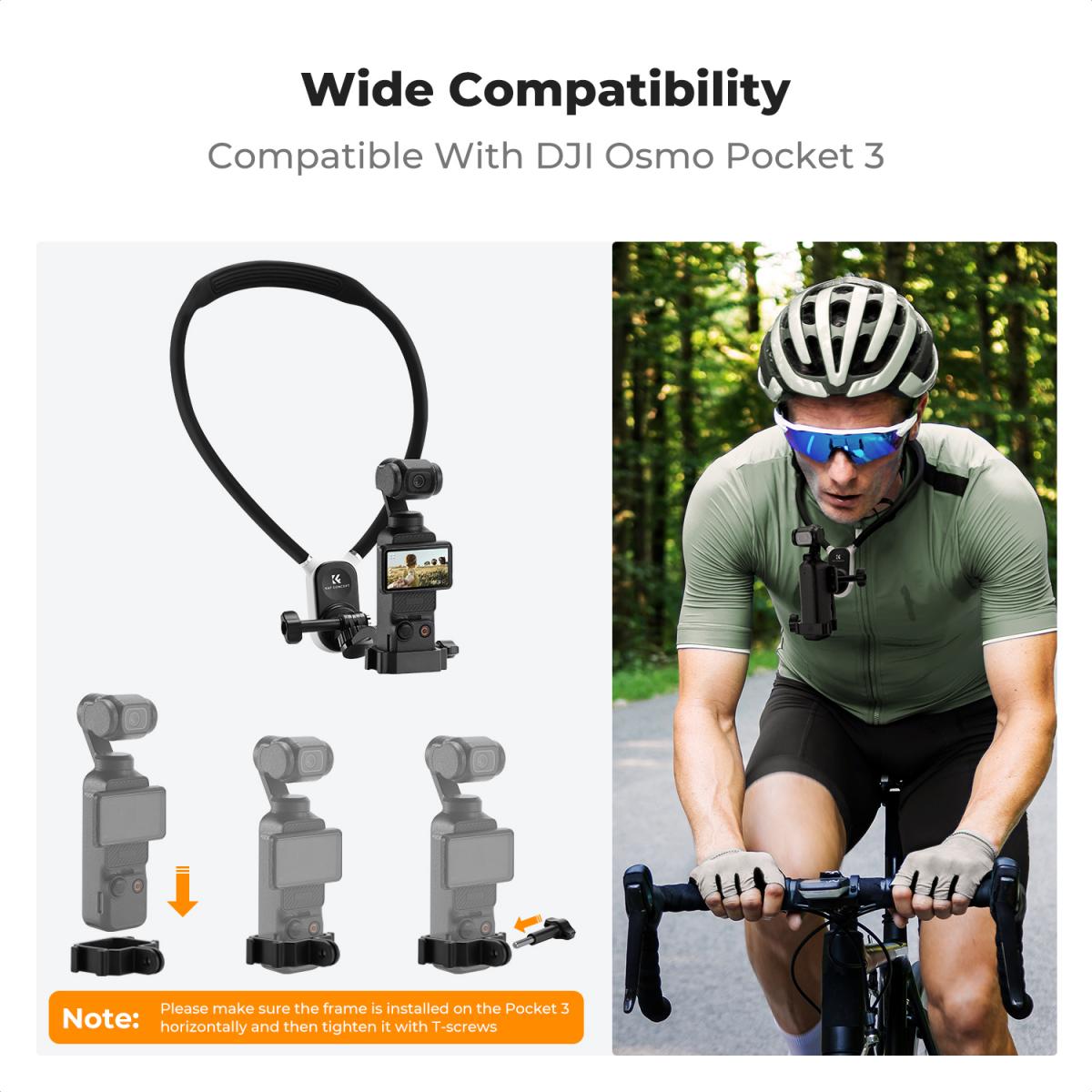 K&F Concept DJI Osmo Action 3 4 5 Pro Expansion Magnetic Mounting Adapter with 1/4" Screw Hole for Tripods, Selfie Sticks & Camera Accessories | KF31-144