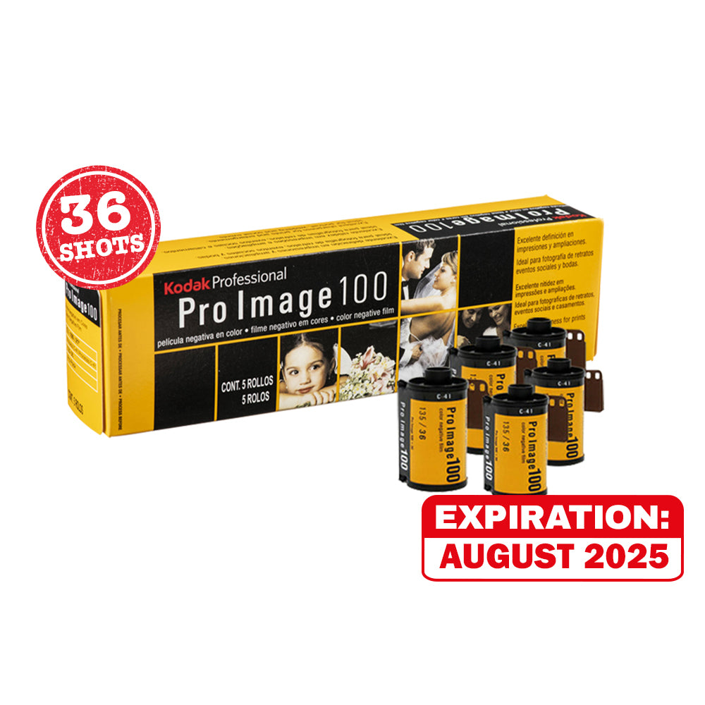 KODAK PRO IMAGE 100 (5 Pack) 135 35mm 100 ISO Color Negative Film