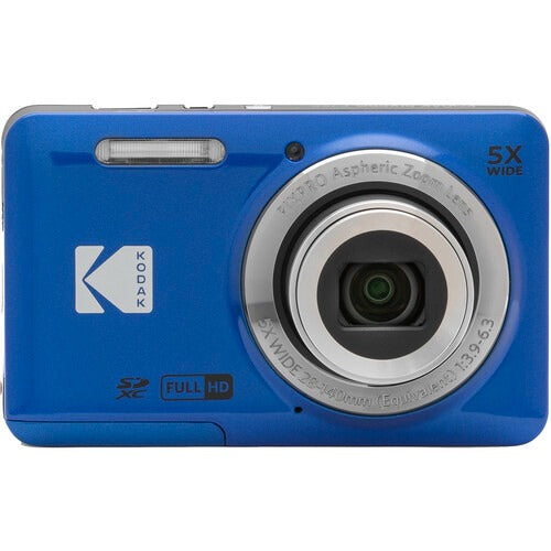 KODAK PIXPRO C1 & FZ55 Compact Digital Cameras with 13MP/16MP CMOS Sensors, Up to 5x Optical Zoom & 28mm Wide Angle Lens, Full HD Video, Rechargeable Li-Ion Battery