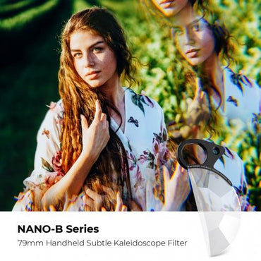 K&F Concept Nano-B Series Handheld Kaleidoscope K9 Special Effects Optical Glass Filter for Camera Lens with 3pcs Microfiber Cleaning Cloths for Photography - 79mm