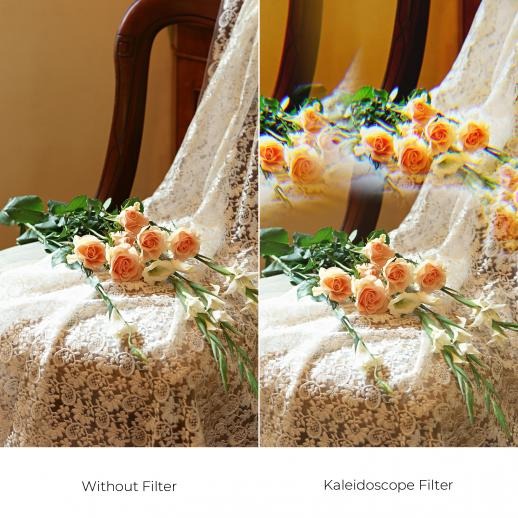 K&F Concept Nano-B Series Handheld Kaleidoscope K9 Special Effects Optical Glass Filter for Camera Lens with 3pcs Microfiber Cleaning Cloths for Photography - 79mm