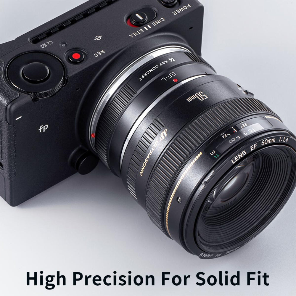 K&F Concept EOS-L Canon EF/EF-S Lenses to L-Mount Leica T, SL, CL, TL, TL2, SL, SL2, SL2-S & Panasonic Lumix S1, S1R, S1H, S5 Mirrorless Cameras - Lens Adapter Ring Converter | KF06-469