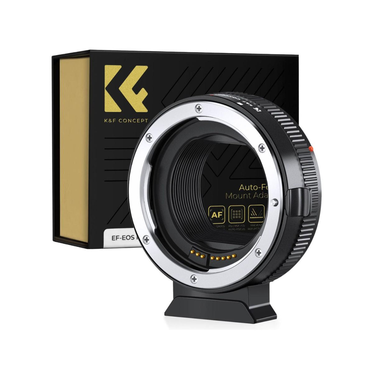 K&F Concept EF-EOS R High-Speed Auto Focus Adapter for Canon EF / EF-S Lens to R / RF Mount Full Frame & APS-C Camera EOS RP R R3 R6 R5 R50 R100