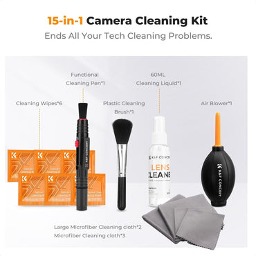 K&F Concept 15‑in‑1 Camera Cleaning Kit