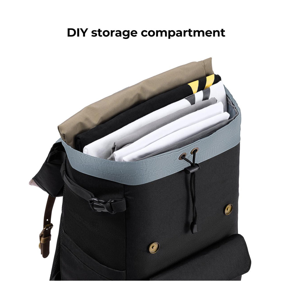 K&F Concept 20L Camera Electronics Backpack with 15 Inch Laptop Compartment, Built-In Waterproof Rain Cover for Drones, Lens, Tripod, DSLR/SLR, Mirrorless Camera & Accessories (Blue, Black) | KF13-066V10 KF13-066V12