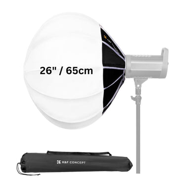 K&F Concept 65cm 85cm QR Bowens Mount Lantern Softbox with 360 Degree Omnidirectiol Soft Light for Camera Lighting Photo and Video Studio Equipment