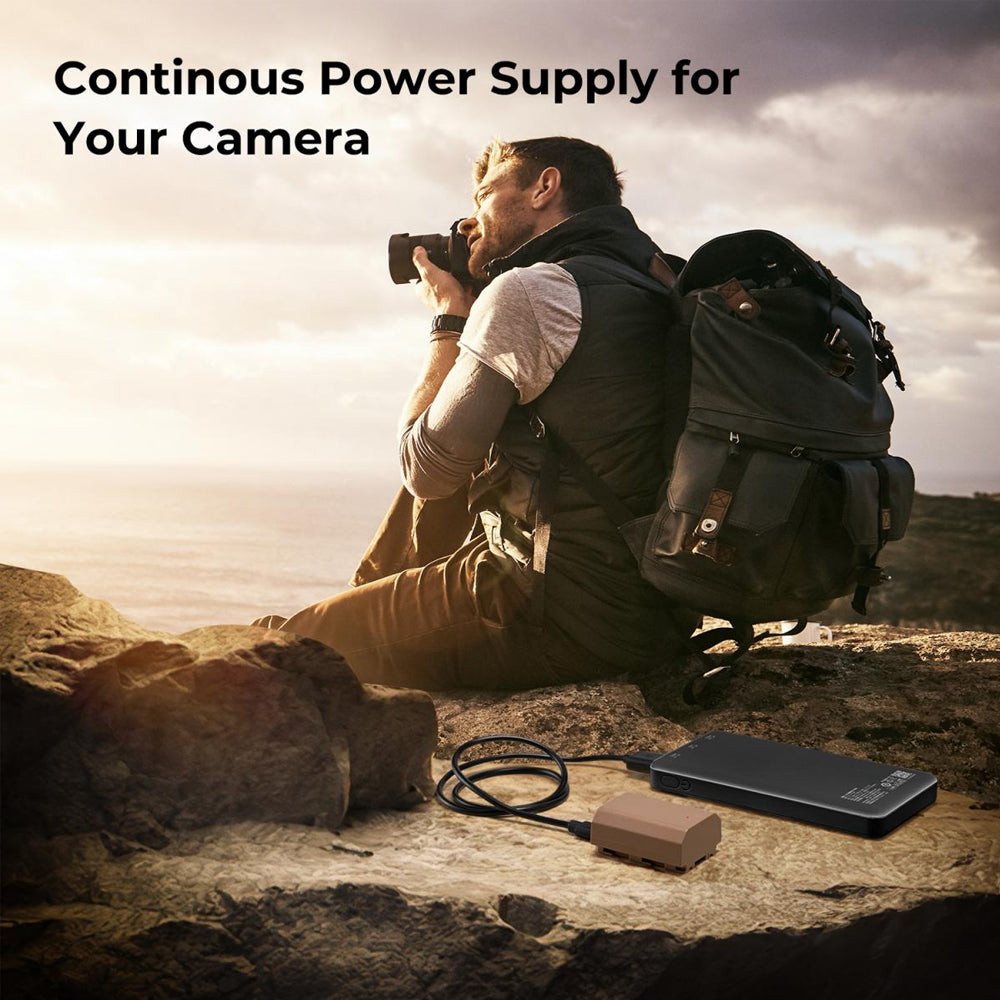 K&F Concept NP-FZ100 Rechargeable Replacement Li-ion Battery Pack 2280mAh 7.2V with USB Type C Direct Charging for Sony Alpha, A9, A7III, A7RIII, A7RIV, A6600, ZV-E1, FX3, FX30 Mirrorless Camera (2 Pack) | KF28-0023S1