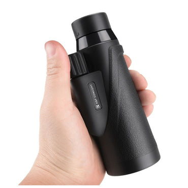 K&F Concept 8x42 HD Portable Wide Angle Waterproof Monocular Telescope with Multi-Coated BAK-4 Prism Lens, Mobile Phone Holder, Mini Tripod, Lanyard and Easy Focus for Outdoor Sports Hunting Hiking Camping Travel Photography - Black