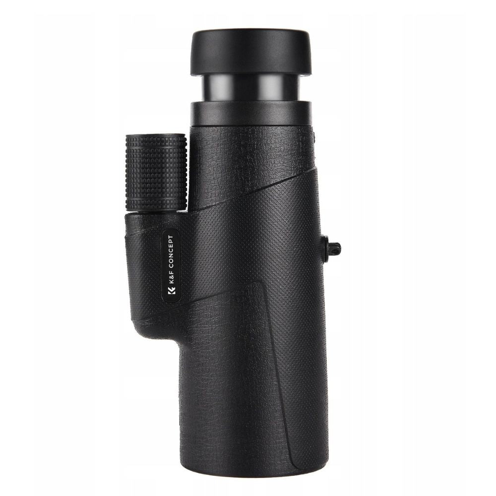 K&F Concept 10x42 Portable HD Waterproof Monocular Telescope with Fully Multi-Coated BAK-4 Prism Lens, Easy Focus and Lanyard for Outdoor Sports Hunting Hiking Camping Travel Photography - Black