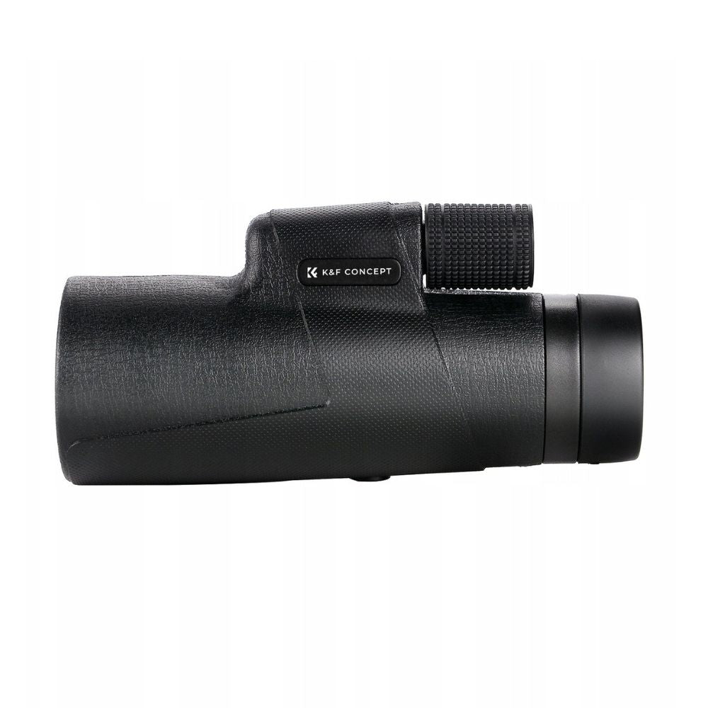K&F Concept 10x42 Portable HD Waterproof Monocular Telescope with Fully Multi-Coated BAK-4 Prism Lens, Easy Focus and Lanyard for Outdoor Sports Hunting Hiking Camping Travel Photography - Black