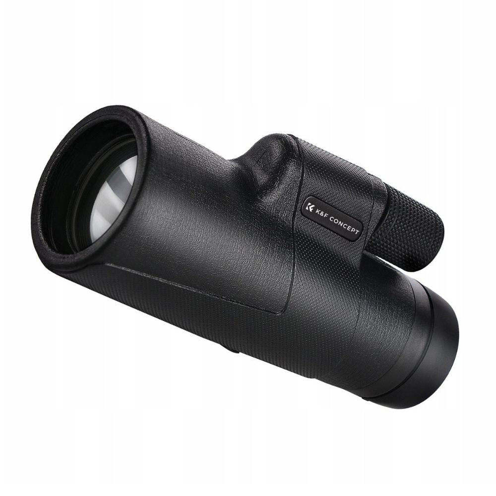 K&F Concept 10x42 Portable HD Waterproof Monocular Telescope with Fully Multi-Coated BAK-4 Prism Lens, Easy Focus and Lanyard for Outdoor Sports Hunting Hiking Camping Travel Photography - Black