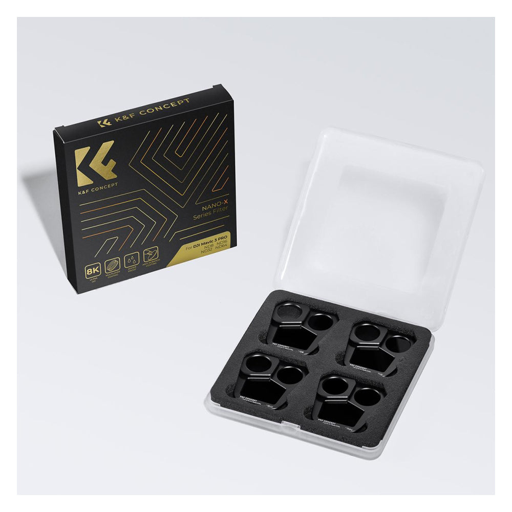 K&F Concept Nano-X Series DJI Mavic 3 Pro Neutral Density (ND8 + ND16 + ND32 + ND64) Optical Lens Filter Kit Waterproof UHD MRC 28-Layer Nano-Coated | Aerial Drone Lens Filter