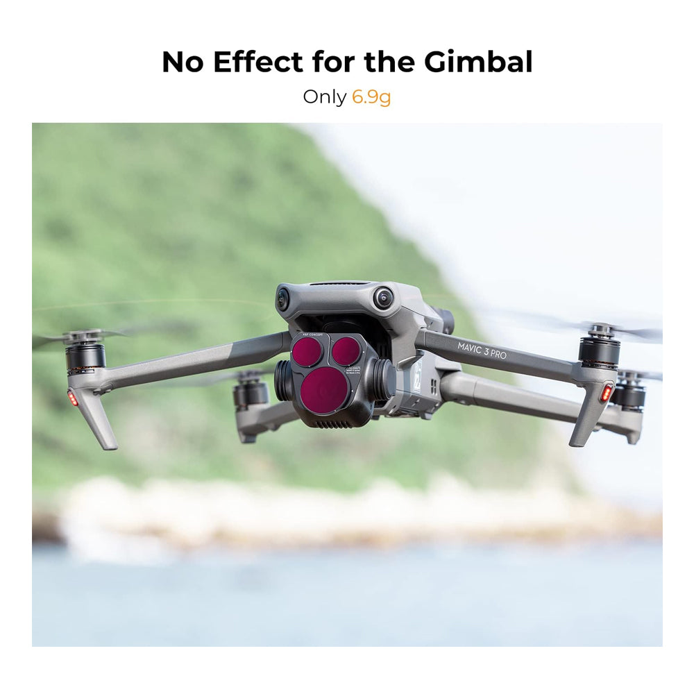 K&F Concept Nano-X Series DJI Mavic 3 Pro Neutral Density Polarizing (ND8 & PL + ND16 & PL + ND32 & PL + ND64 & PL) Optical Lens Filter Kit Waterproof UHD MRC 28-Layer Nano-Coated | Aerial Drone Lens Filter
