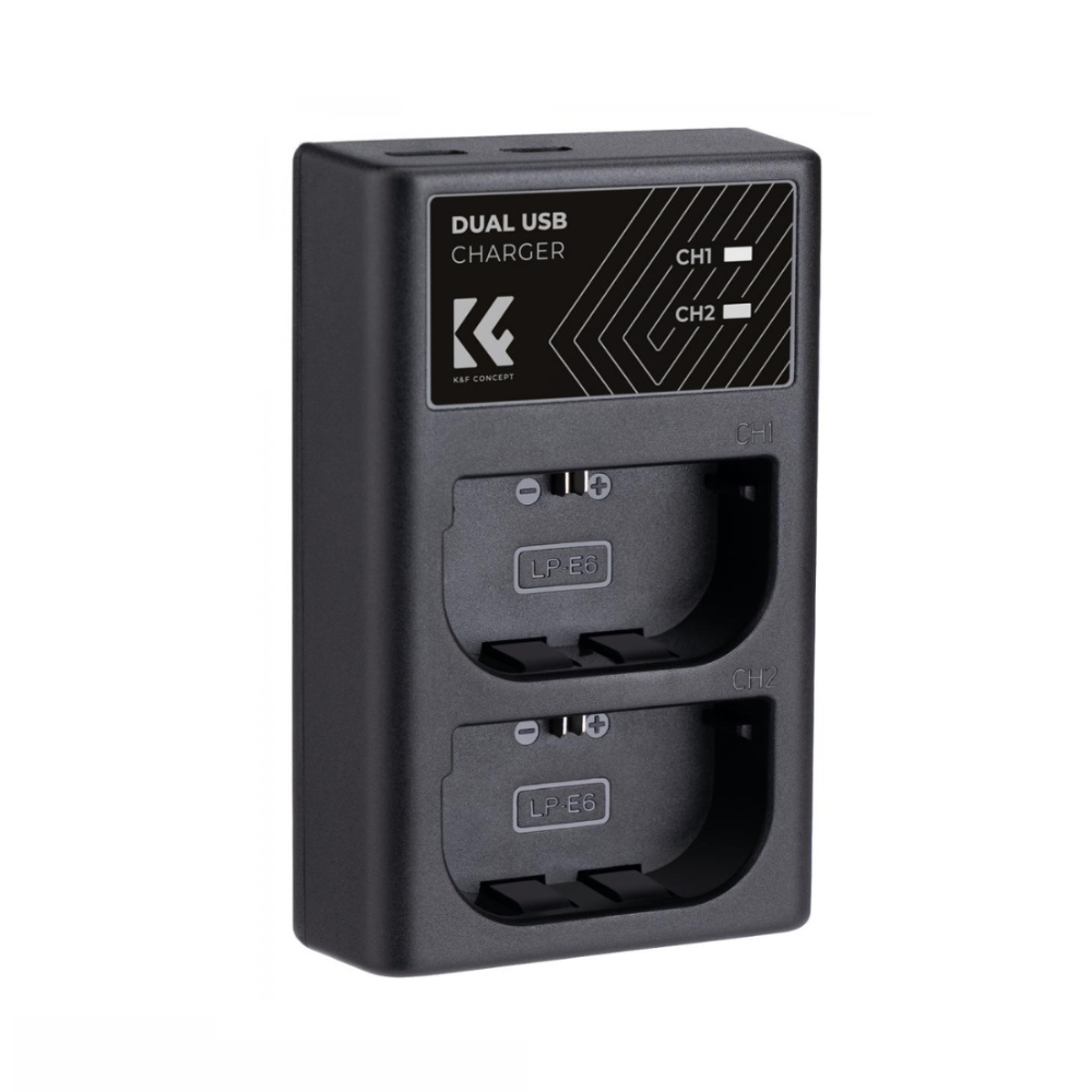 K&F Concept LP-E6 / LP-E6N / LP-E6NH 2250 - 2600mAh Camera Battery