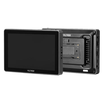 Viltrox DC-L1 / DC-L2 7" On-Camera IPS Touchscreen Camera Monitor with DCI / UHD 4K HDMI / SDI Input and Output, 3D LUTs, USB Type-C Interface, Gyroscope Auto Flip Function, Built-In Mage Tools and L-Series Battery Plate for Photo Video Content Creation