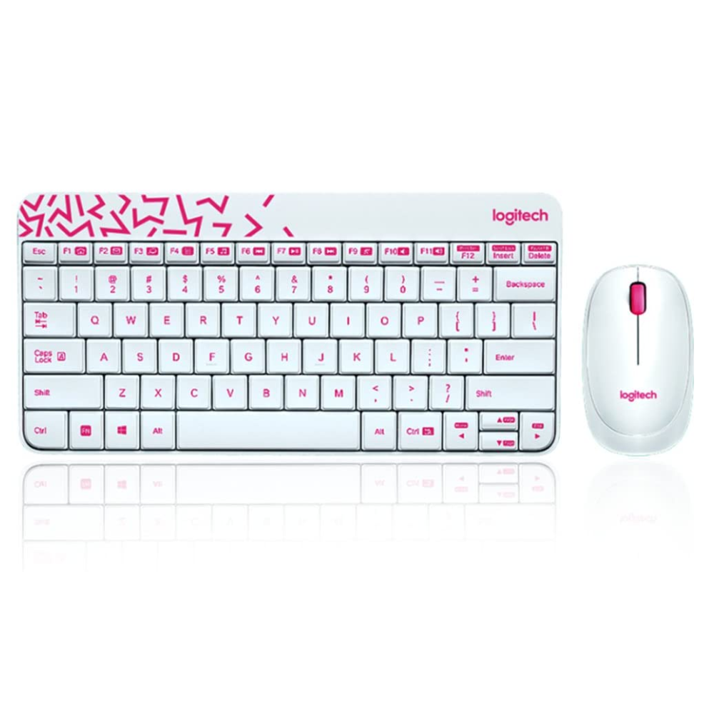 Logitech MK240 Nano 2.4GHz Wireless Keyboard and Mouse Combo with USB Receiver, Spill-Resistant, 10m Wireless Range