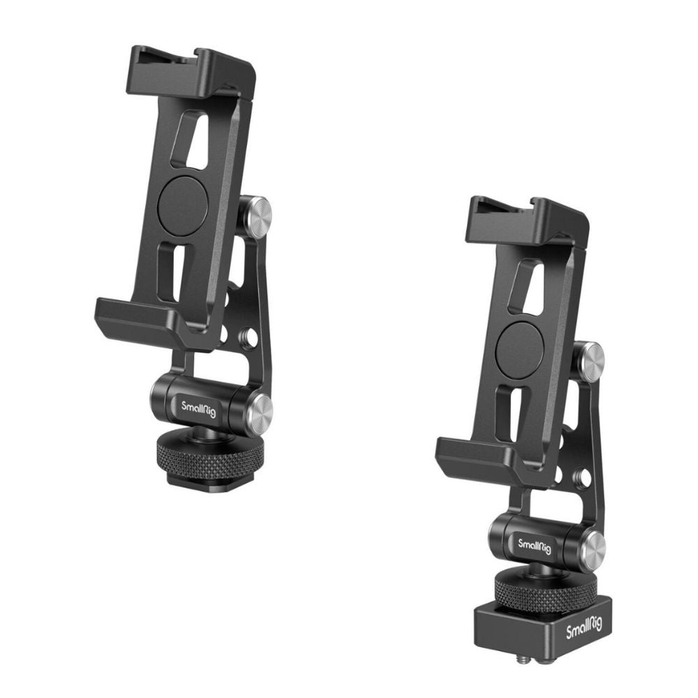 SmallRig Cold Shoe Smartphone Holder with DJI Gimbal Side Mounting Plate for RS 4, RS 4 Pro, RS 3, RS 3 Pro, RS 3 Mini, RS 2, RS C2, R SC Gimbal Stabilizers | 4301 4382