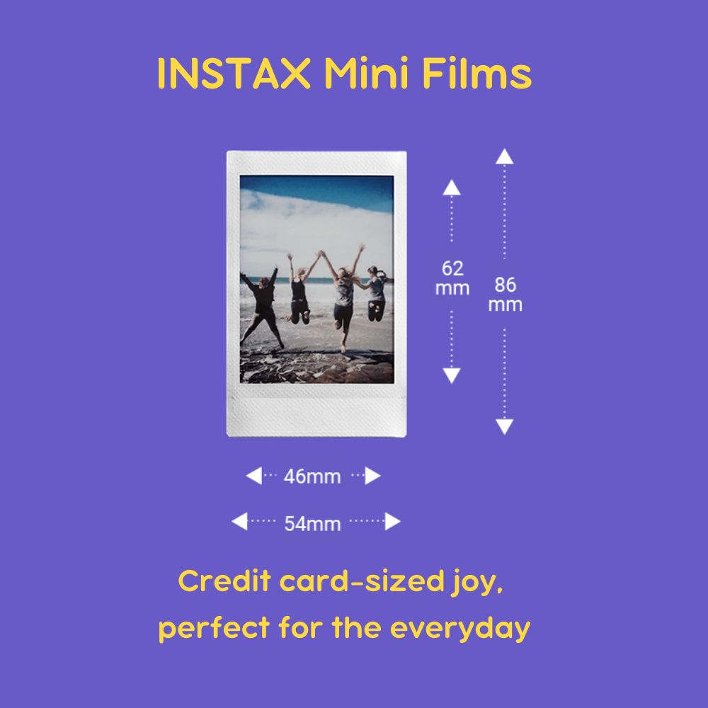 FUJIFILM Soft Lavander Instax Mini Film 10s Single Pack 10 Sheets for Instant Camera