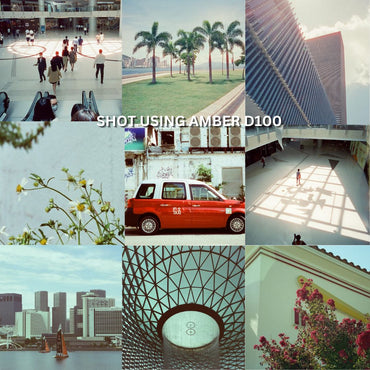 RETO Amber D100 135 35mm 100 ISO Color Negative Film with 27 Exposure Shots, C-41 Process, Fine Grain, Cinematic Motion Picture Style Film Technology and Daylight Balanced for Film Photography