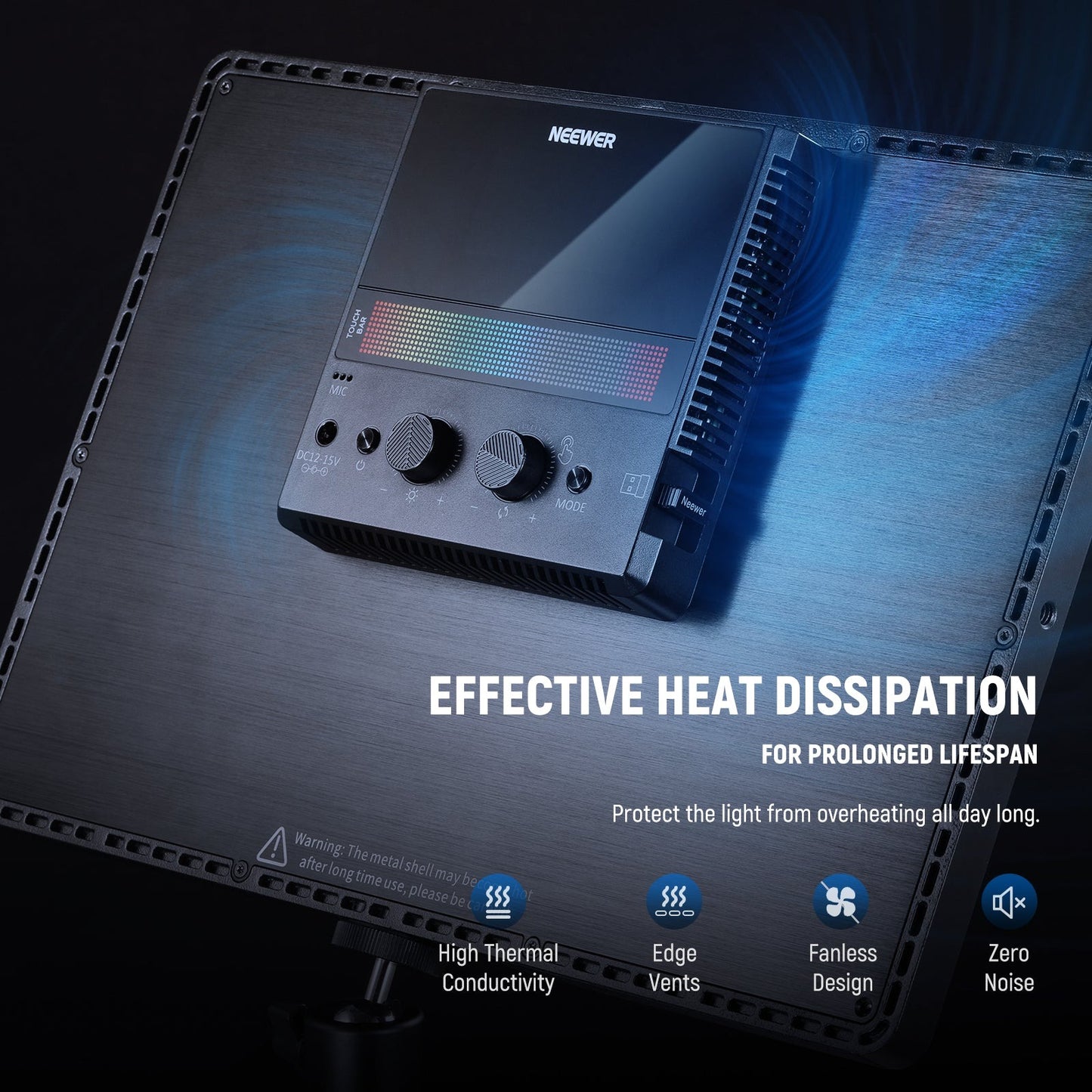 Neewer GL1 2800LM / GL1 C RGB 2900K-7000K Pro 15.5" Key Streaming LED Panel Light,  with Desk Clamp Compatible and Elgato Stream Deck, 2.4G PC/Mac iOS/Android APP Control, 18 Scenes for Gaming, Live Broadcast