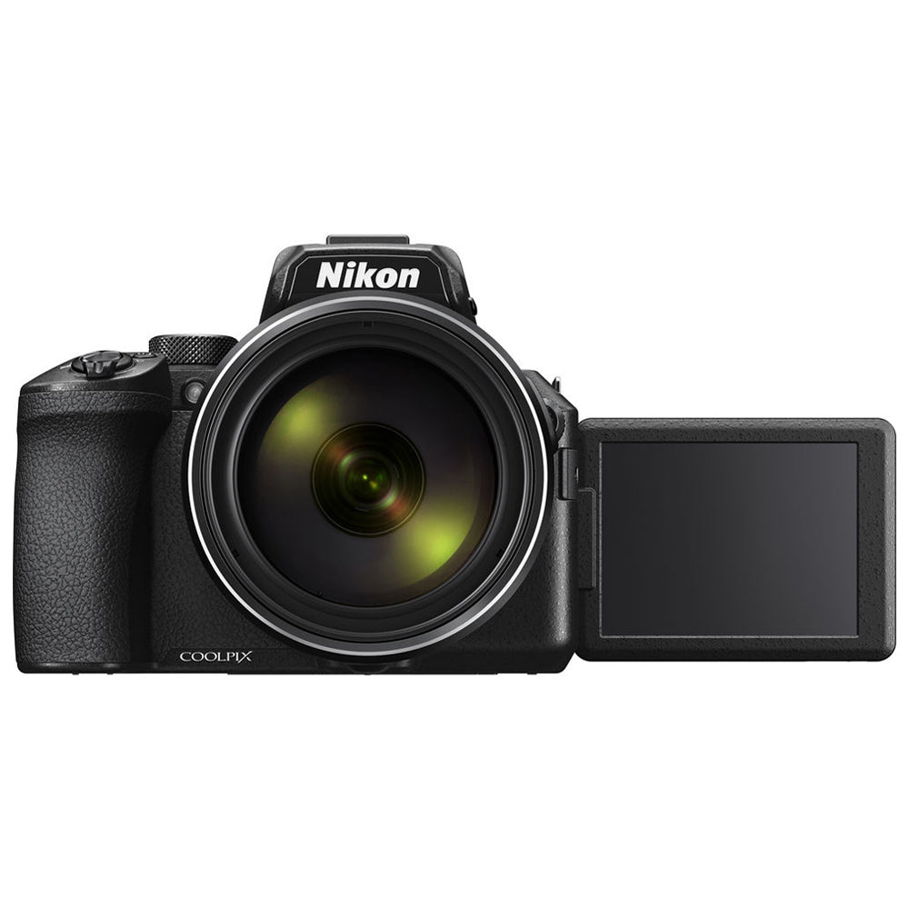 Nikon COOLPIX P950 Compact Digital Camera with Integrated NIKKOR 83x Optical Zoom 24-2000mm f/2.8-6.5 Lens with Vari-Angle LCD Monitor, 4K 30fps UHD Video Recording, 16MP 3" BSI CMOS Sensor, EXPEED Image Processor. Wi-Fi and Bluetooth