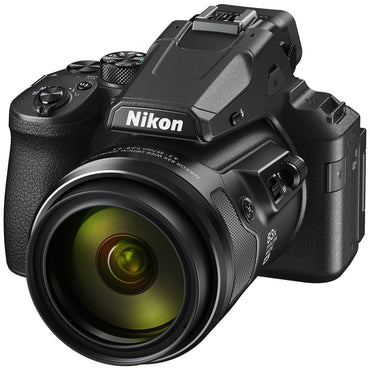 Nikon COOLPIX P950 Compact Digital Camera with Integrated NIKKOR 83x Optical Zoom 24-2000mm f/2.8-6.5 Lens with Vari-Angle LCD Monitor, 4K 30fps UHD Video Recording, 16MP 3" BSI CMOS Sensor, EXPEED Image Processor. Wi-Fi and Bluetooth