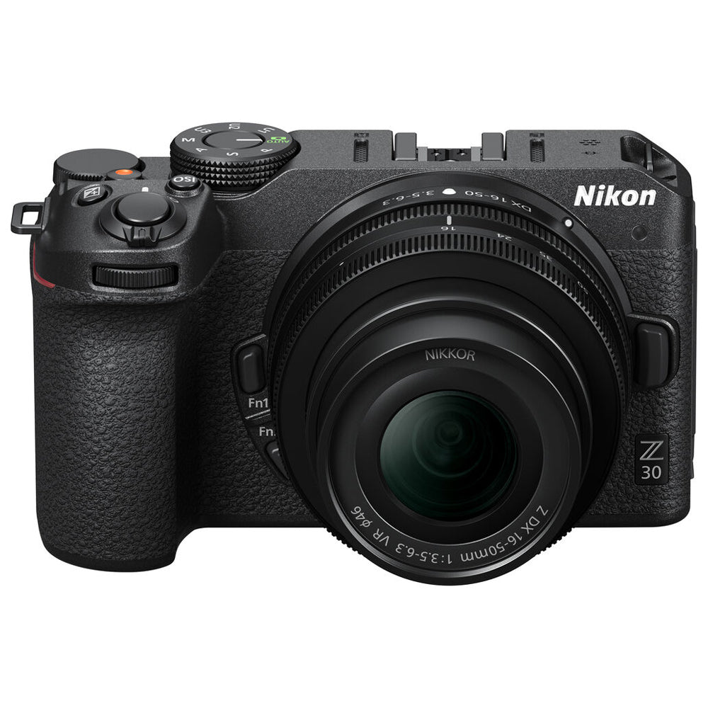Nikon Z Series Z30 Mirrorless Vlogging Camera with 20.9 Megapixel DX APS-C Format Sensor, 4K 30fps Video Recording and Streaming, and Eye and Face Detection Hybrid Autofocus - Kits Available