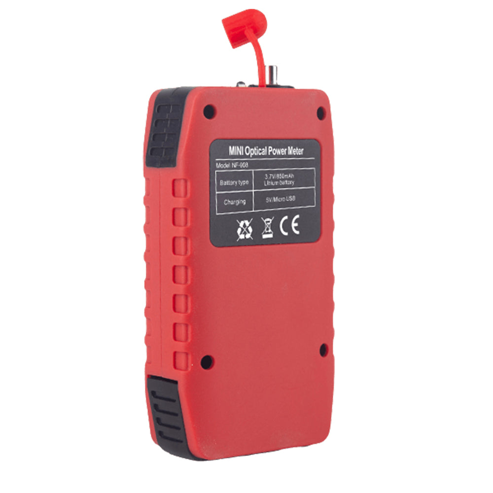 Noyafa NF-908 Mini Optical Cable Power Meter Tester with LED Indicators, VFL Red Light, Remote Adapter and Digital Signal Scanning Function for Cable and Network Testing