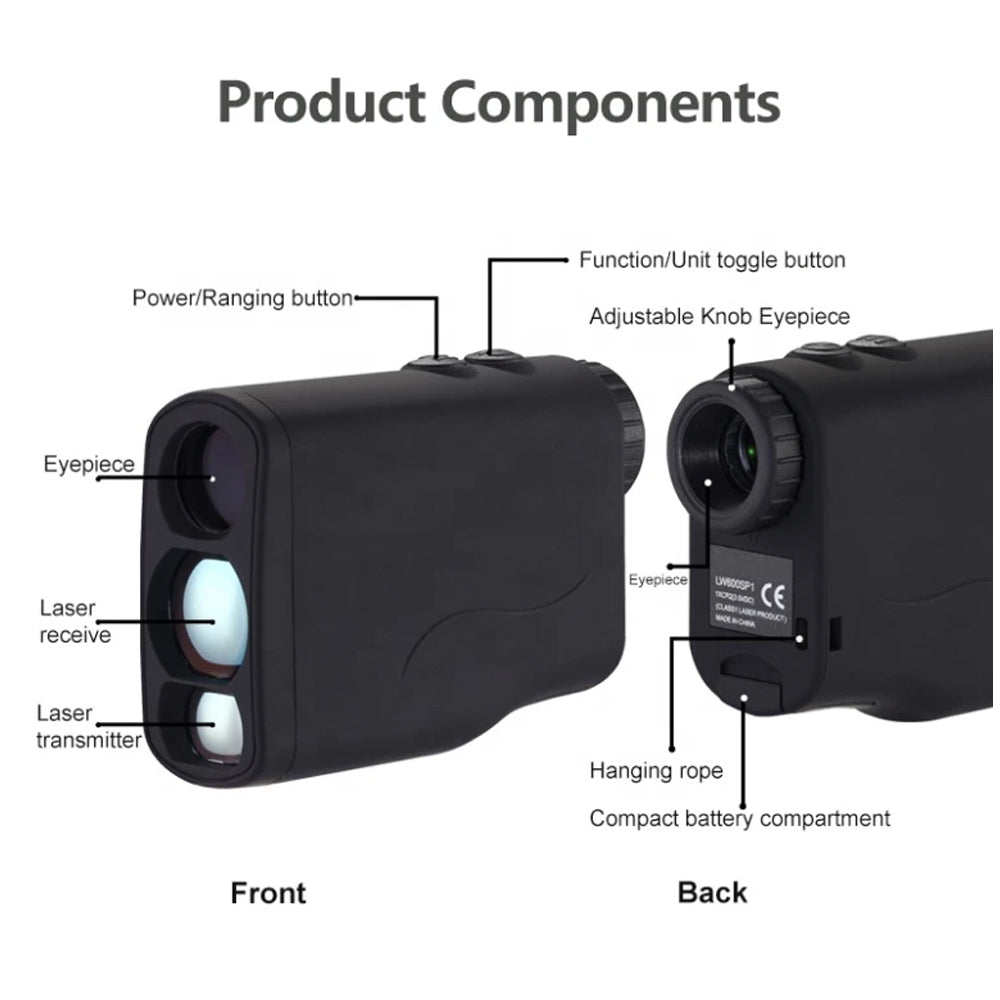 Noyafa Laser Rangefinder Telescope for Golf and Hunting with HD 6x Optical Zoom & 1200m Precise Range - NF-LW1200SPI | Outdoor Sports & Hobby | Measuring Tools | Accessories | Gadget