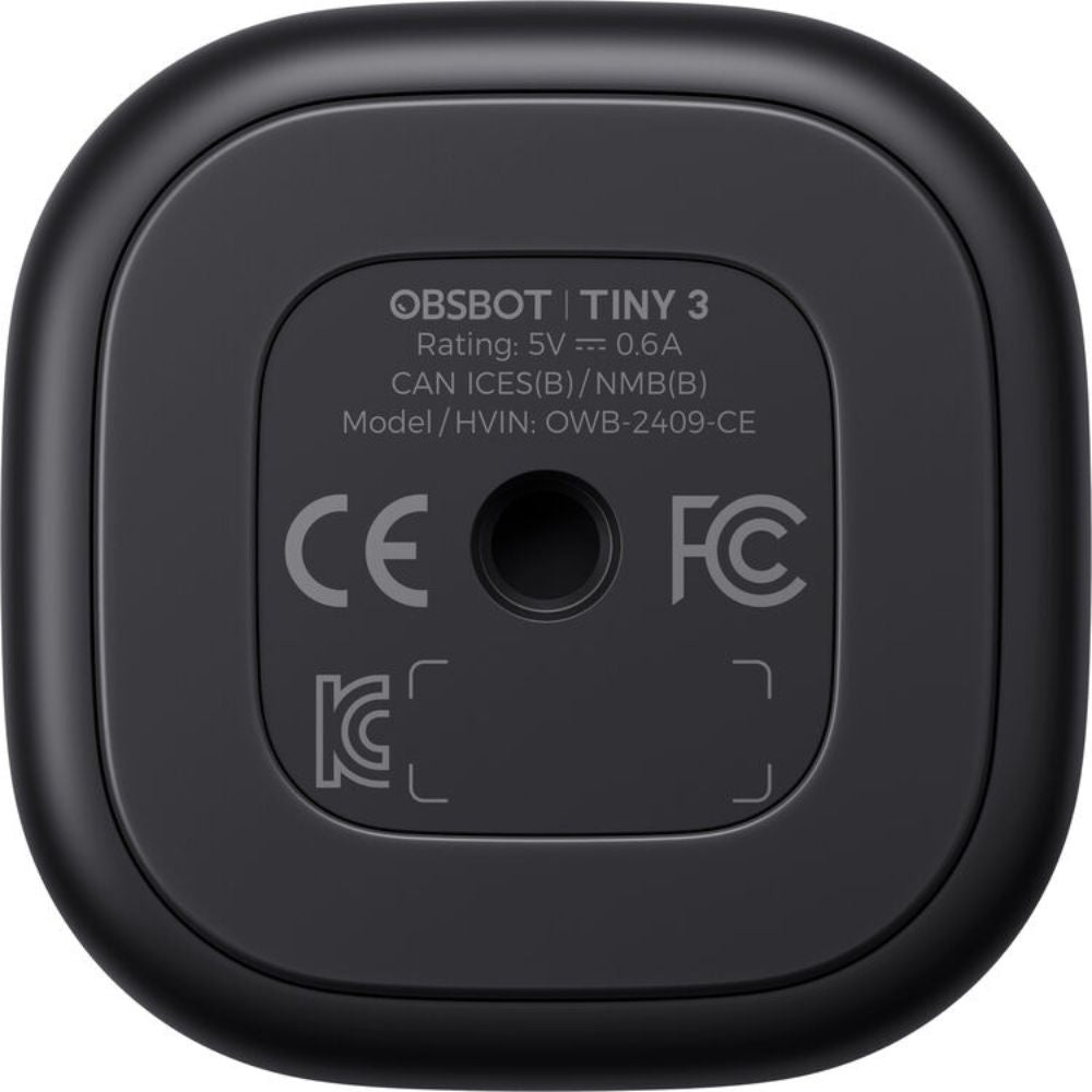 OBSBOT Tiny 3 4K AI-Powered PTZ Webcam