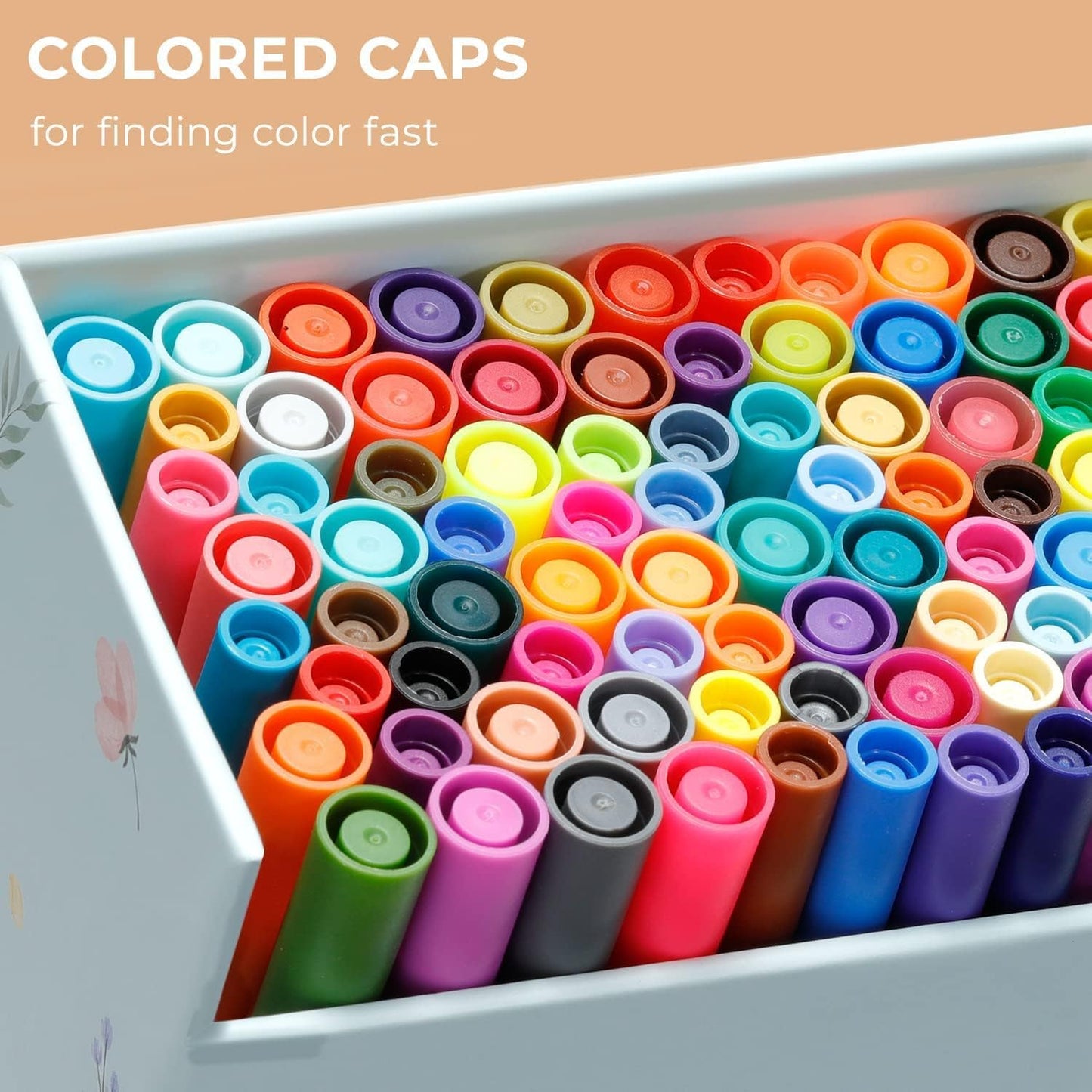Ohuhu Maui Series Water Based 120 Colors Dual Tipped Art Marker Set for Calligraphy and Sketch for Kids and Adults (Brush and Bullet) Y30-80600-25