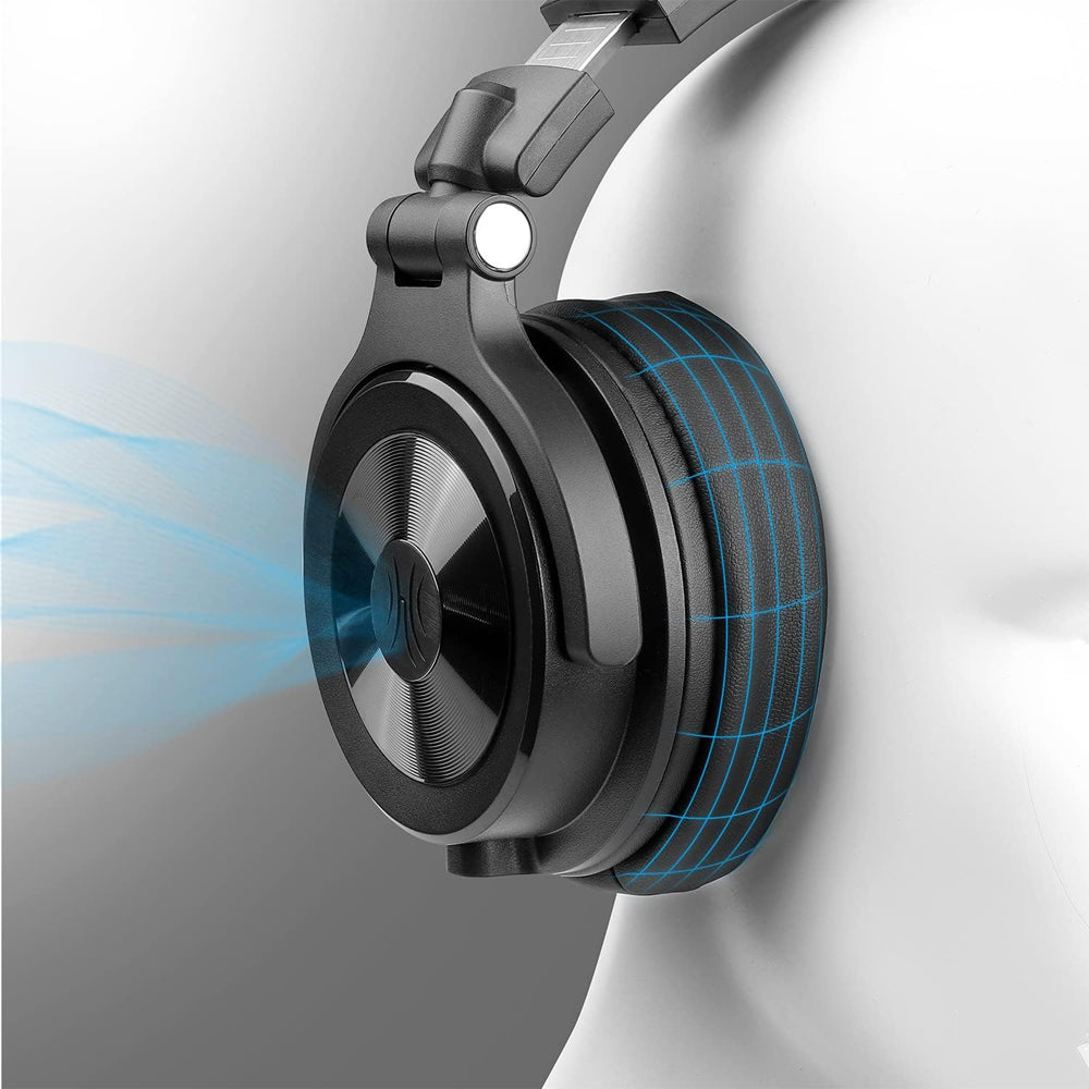 OneOdio Monitor 40 Over-Ear Wired Professional Studio Headphones Hi-Res Headset with 3.5 mm & 6.35 mm Plug (Black) for DJ Monitoring, Laptop, Tablet, Keyboard, Mixer, Guitar