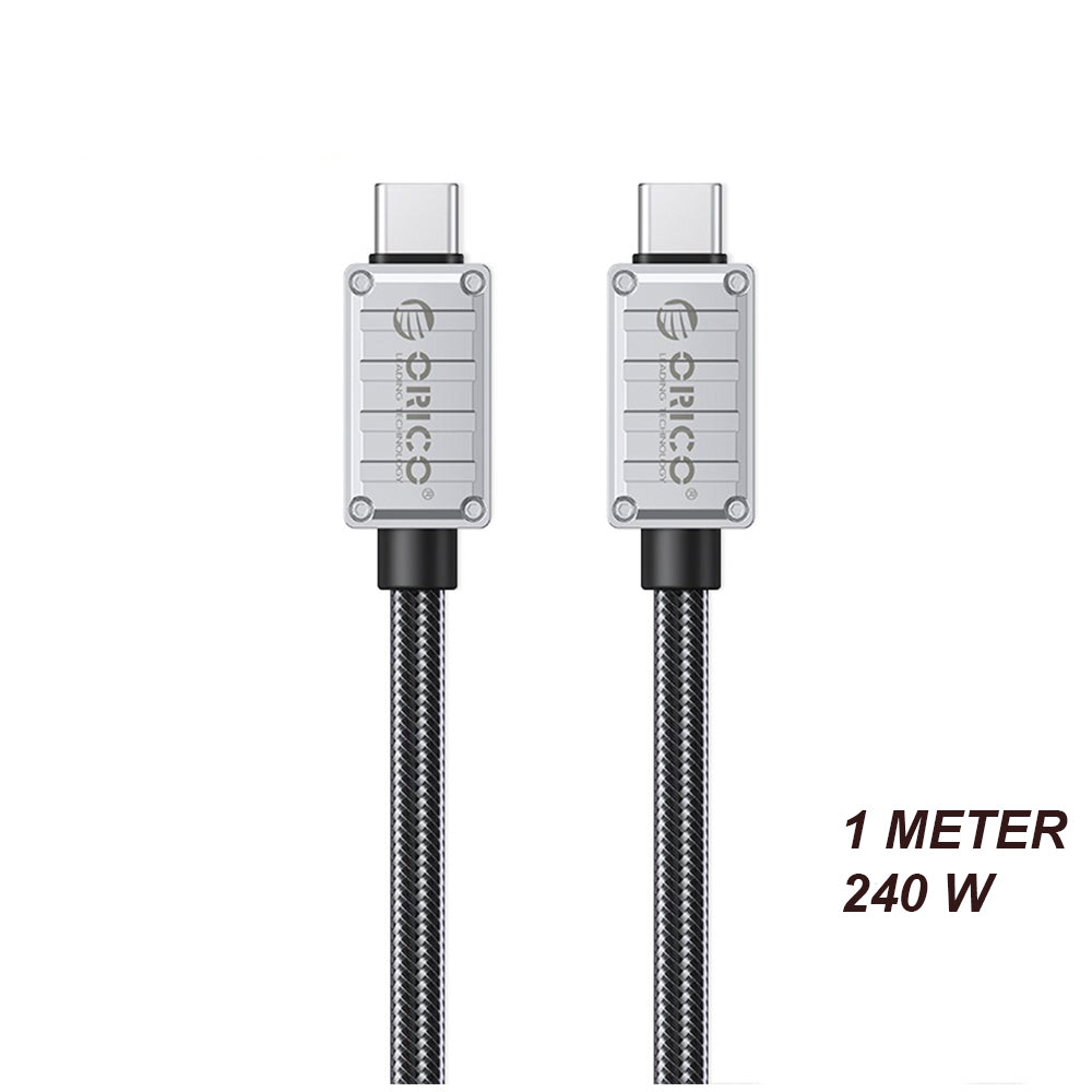 ORICO (3m) Thunderbolt 3 USB C to USB C Fast Charging Data Cable PD 240W 8K 60Hz Video with 400Gbps Transfer Rate, Aluminum Alloy for Smartphones, Laptop, PC | 240A1
