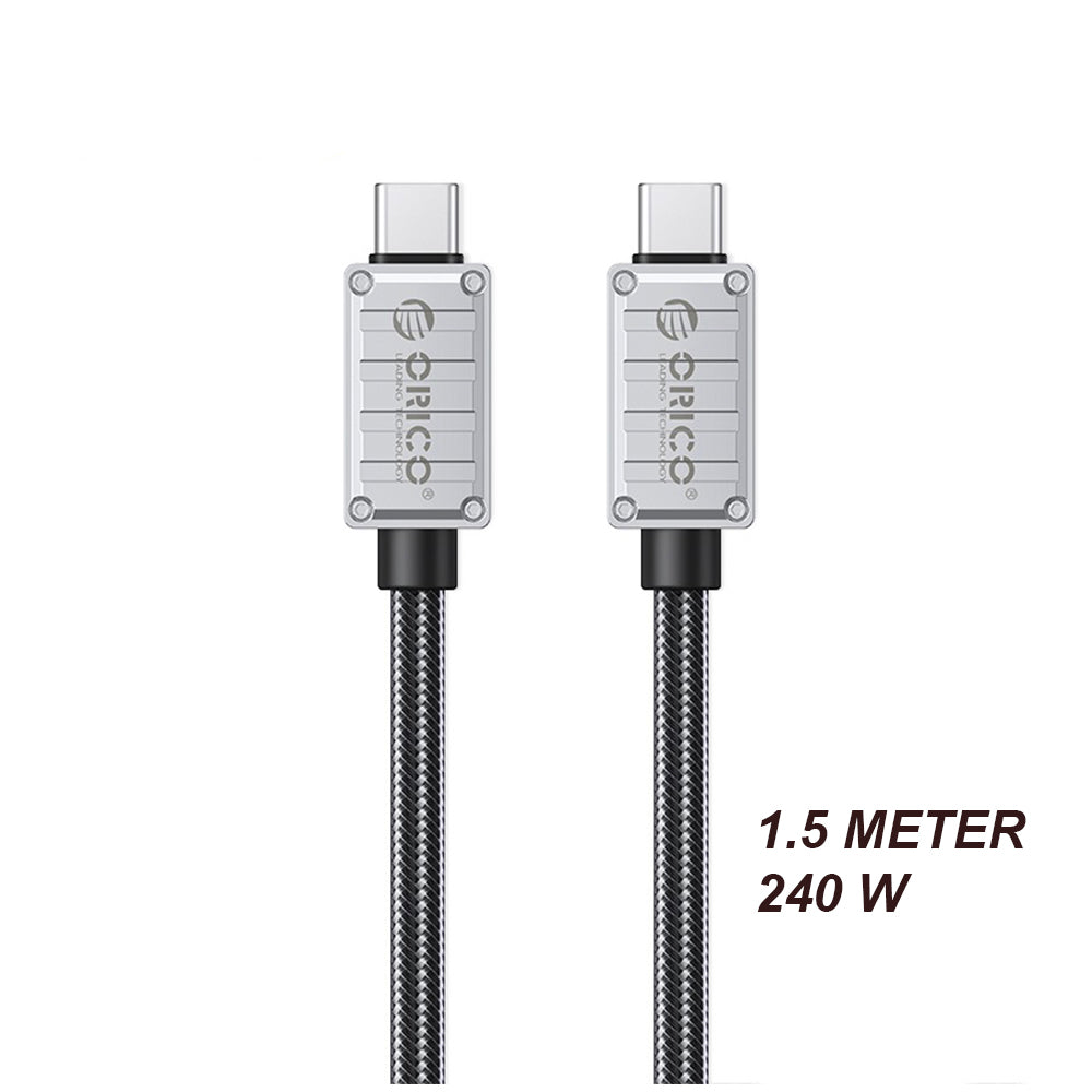 ORICO (3m) Thunderbolt 3 USB C to USB C Fast Charging Data Cable PD 240W 8K 60Hz Video with 400Gbps Transfer Rate, Aluminum Alloy for Smartphones, Laptop, PC | 240A1