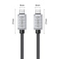 ORICO PD 240W 40Gbps USB 4 Type C Fast Charging Data Cable 0.5M / 1M / 1.5M with 8K 60Hz UHD Video Output & Intelligent Chip for iPhone 15 iPad MacBook Samsung Galaxy Tab Xiaomi Mi Pad Smartphone Tablet Laptop Monitor Camera | 240A1-40