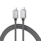 ORICO PD 240W 40Gbps USB 4 Type C Fast Charging Data Cable 0.5M / 1M / 1.5M with 8K 60Hz UHD Video Output & Intelligent Chip for iPhone 15 iPad MacBook Samsung Galaxy Tab Xiaomi Mi Pad Smartphone Tablet Laptop Monitor Camera | 240A1-40