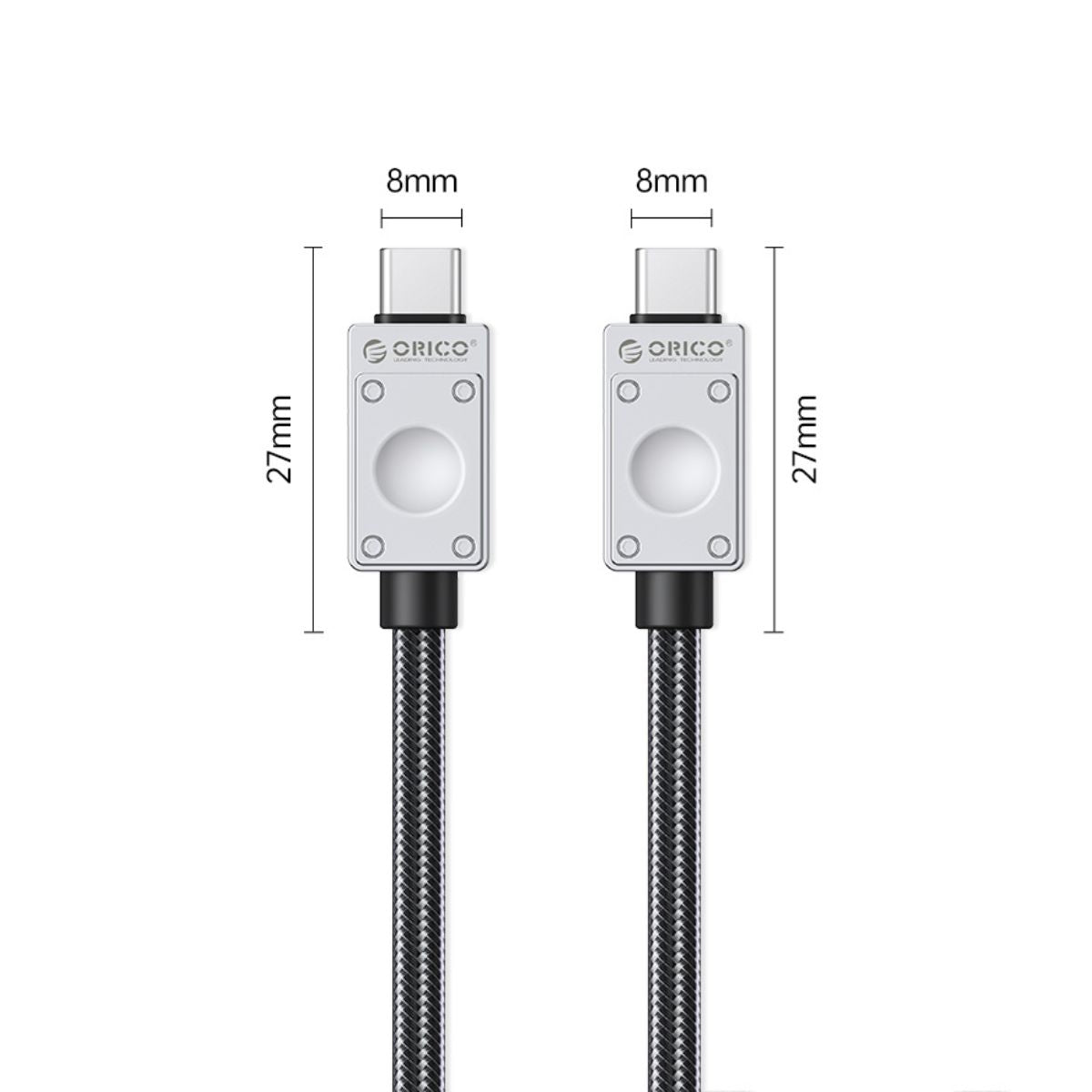 ORICO 2 Meters PD 240W USB 2.0 Type C Fast Charging Data Cable with Durable Nylon-Braided Jacket & Intelligent Chip for iPhone 15 iPad MacBook Samsung Galaxy Tab Xiaomi Mi Pad Smartphone Tablet Laptop Camera | 240A2-20