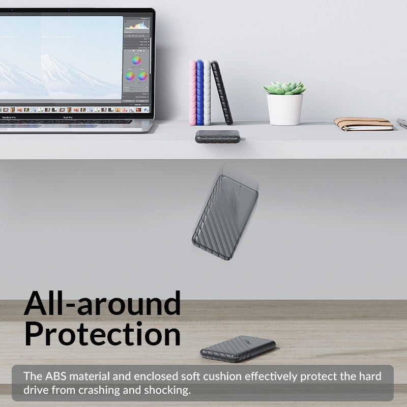 ORICO 4pcs 2.5" SATA 3.0 HDD / SSD Exterl Enclosure USB 3.0 Micro-B with Max 5Gbps Transfer Rate, 6TB Memory Storage Capacity, 10 Mins Auto Sleep Mode and Plug & Play for Windows Mac Linux | 25PW1-U3-4