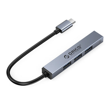 ORICO 4-in-1 USB 3.0 HUB for Windows MacOS Linux Computer PC Laptop MacBook iMac Keyboard Mouse Memory Card Reader Flash Disk Phone Tablet Cable Charger | AHU1-4A