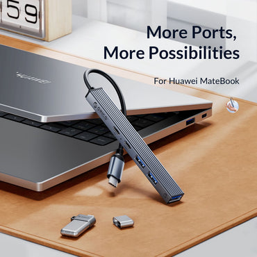 ORICO 4-in-1 Type C USB HUB with Micro SD / TF Memory Card Reader for Windows MacOS Linux Computer PC Laptop MacBook iMac Keyboard Mouse Flash Disk Phone Tablet Cable Charger | AHC2-3TF