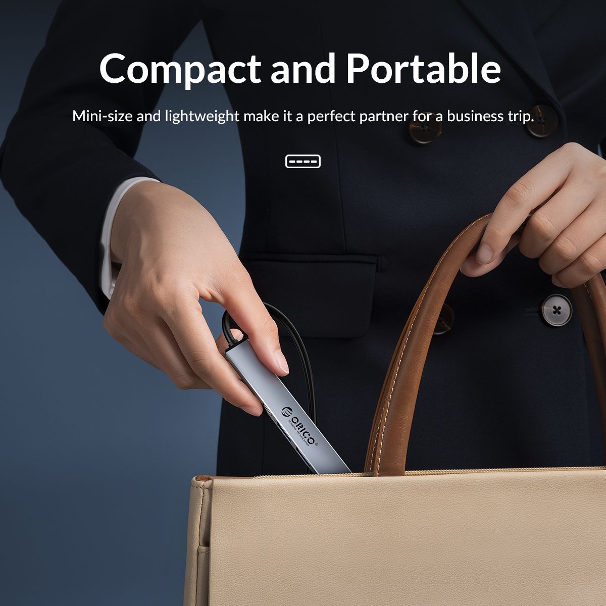 ORICO 4-in-1 USB 3.0 HUB for Windows MacOS Linux Computer PC Laptop MacBook iMac Keyboard Mouse Memory Card Reader Flash Disk Phone Tablet Cable Charger | AHU1-4A