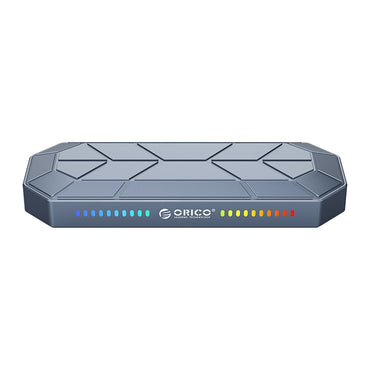 ORICO M.2 NVMe SSD to USB 3.1 Gen 2 Type-C RGB Aluminum Solid State Drive Enclosure with 10Gbps Speed, 2TB Supported Storage, and Support for Windows, macOS, and Linux for PCs, Desktop Computers, and Laptops