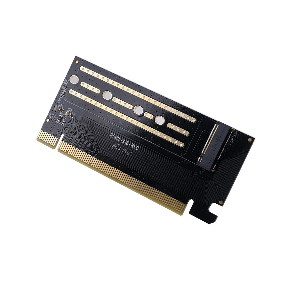 ORICO M.2 NVMe SSD (M-Key) PCIe 3.0 X16 Expansion Card with 2TB Storage Support for PCs / Computer Desktops (Windows, macOS & Linux) Compatible with 2230/2242/2260/2280 Solid State Drives | ORICO-PSM2-X16