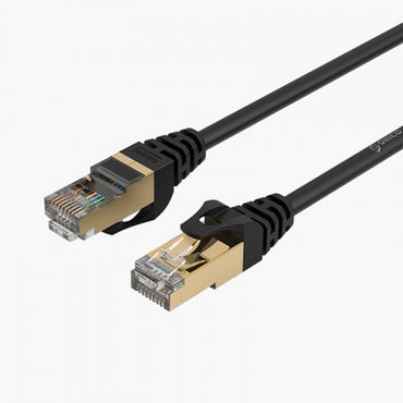 ORICO 1-Meter Cat7 10Gbps Gigabit Ethernet Network Cable LAN with Gold-Plated Modular Plug RJ45 Connectors & 28AWG Oxygen-Free Copper Wire Core for Computers, Laptops, Routers, Switches & Gaming Consoles