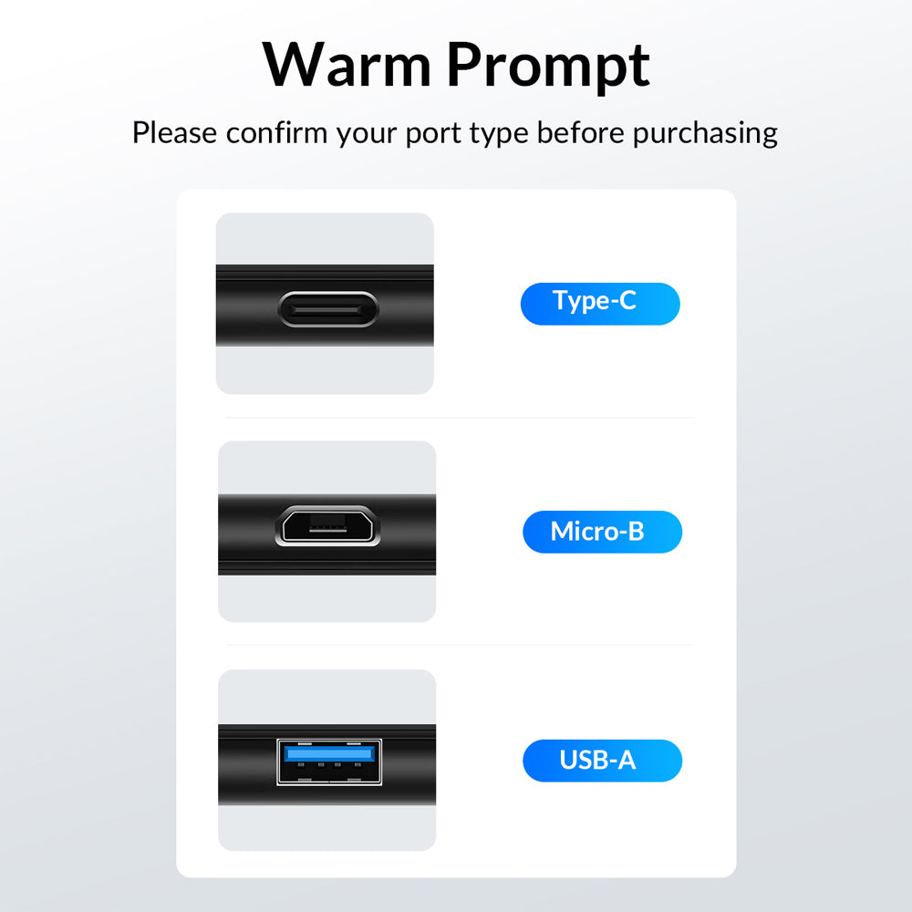 ORICO micro USB to USB-C Charging & OTG Adapter with 480Mbps Fast Data Transfer Rate, PD 10W 4.5A Fast Charging, OTG Flash Drive Function Supported, Anti-lost Lanyard for Smartphone, Tablet, Gaming Console, Computer, Laptop | WBC-BK-BP
