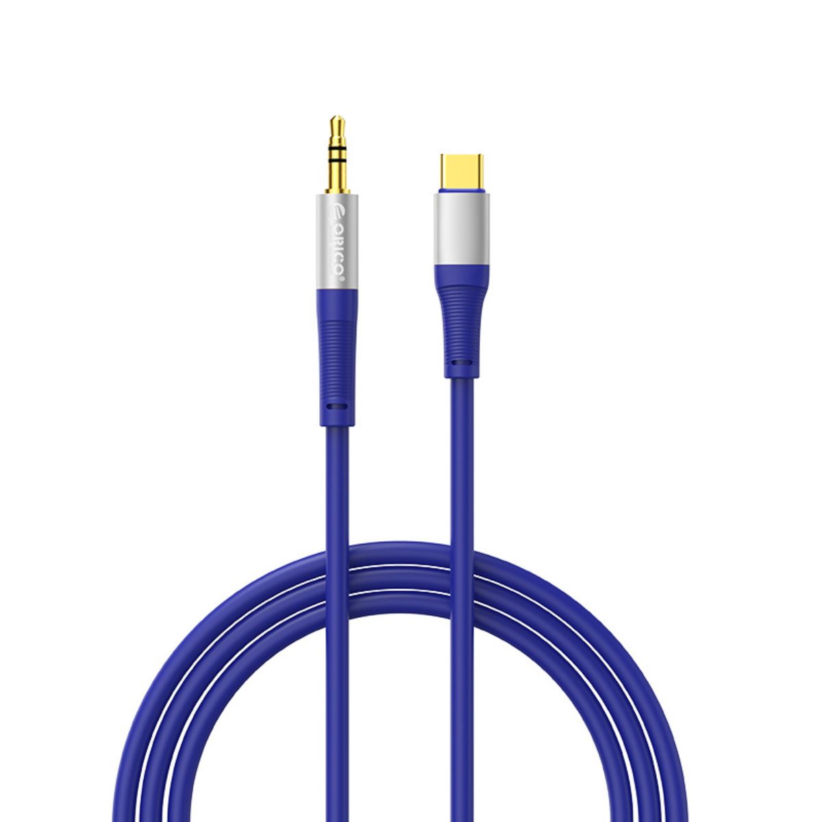 ORICO 1 Meter USB Type C Male to Male 3.5mm TRS Jack AUX Audio Adapter Cable for Mobile Phone Tablet Computer PC Laptop Speaker Headphone Headset Microphone Car Stereo - Orange | AXC-10-OR
